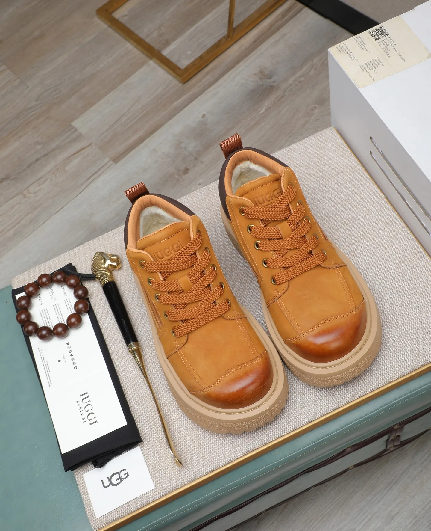 Men's shoes 💰680 IUGGI new retro presbyopia men's shoes, casual and versatile, full of high-end sense, fashionable, luxury and personalized style, joint style, retro presbyopia factor, full of handsome style, first layer suede cowhide, lining wool, rubber outsole, light and non-slip size: 39-44